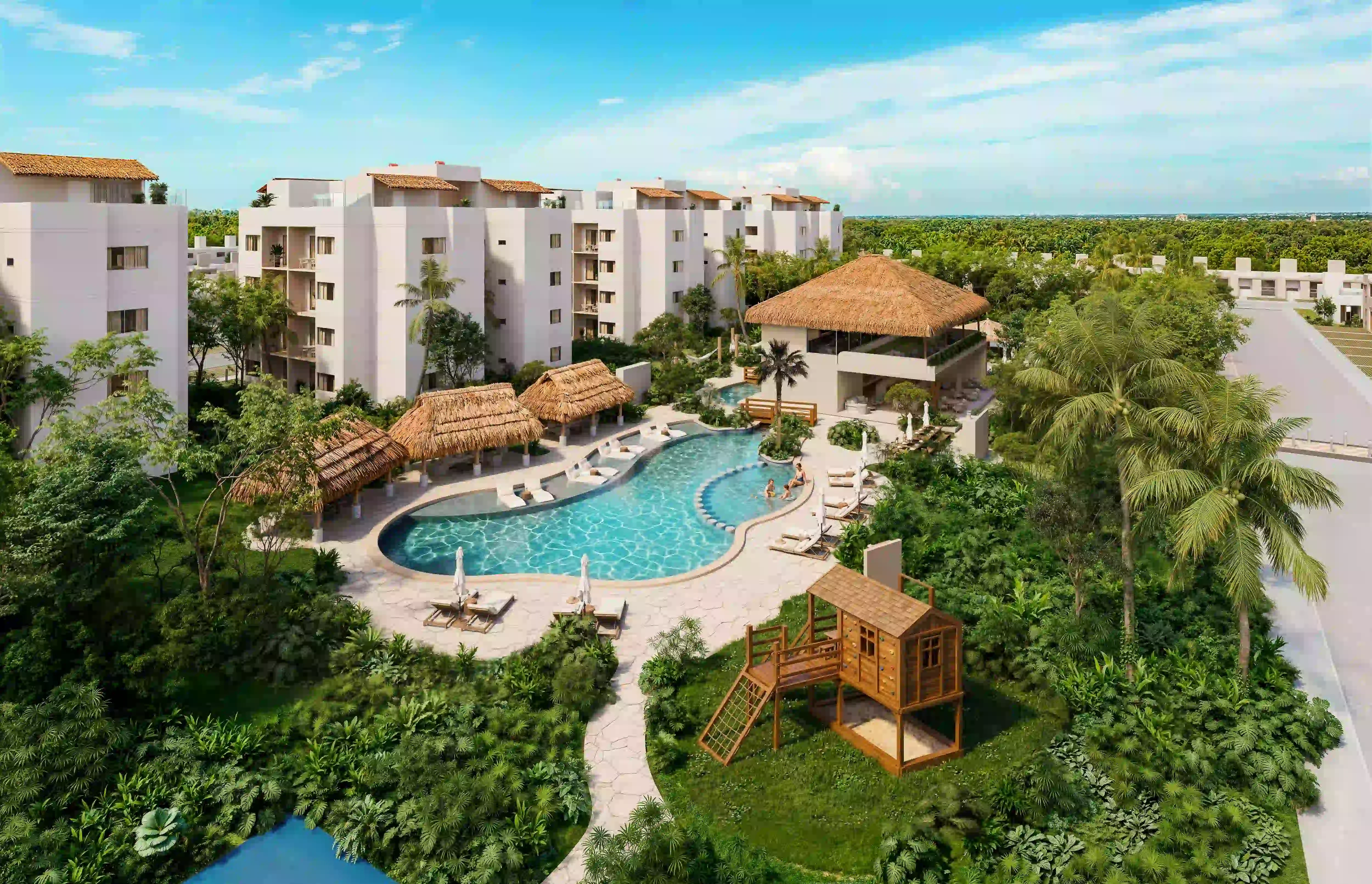 Gran Selva residential development in Puerto Morelos
