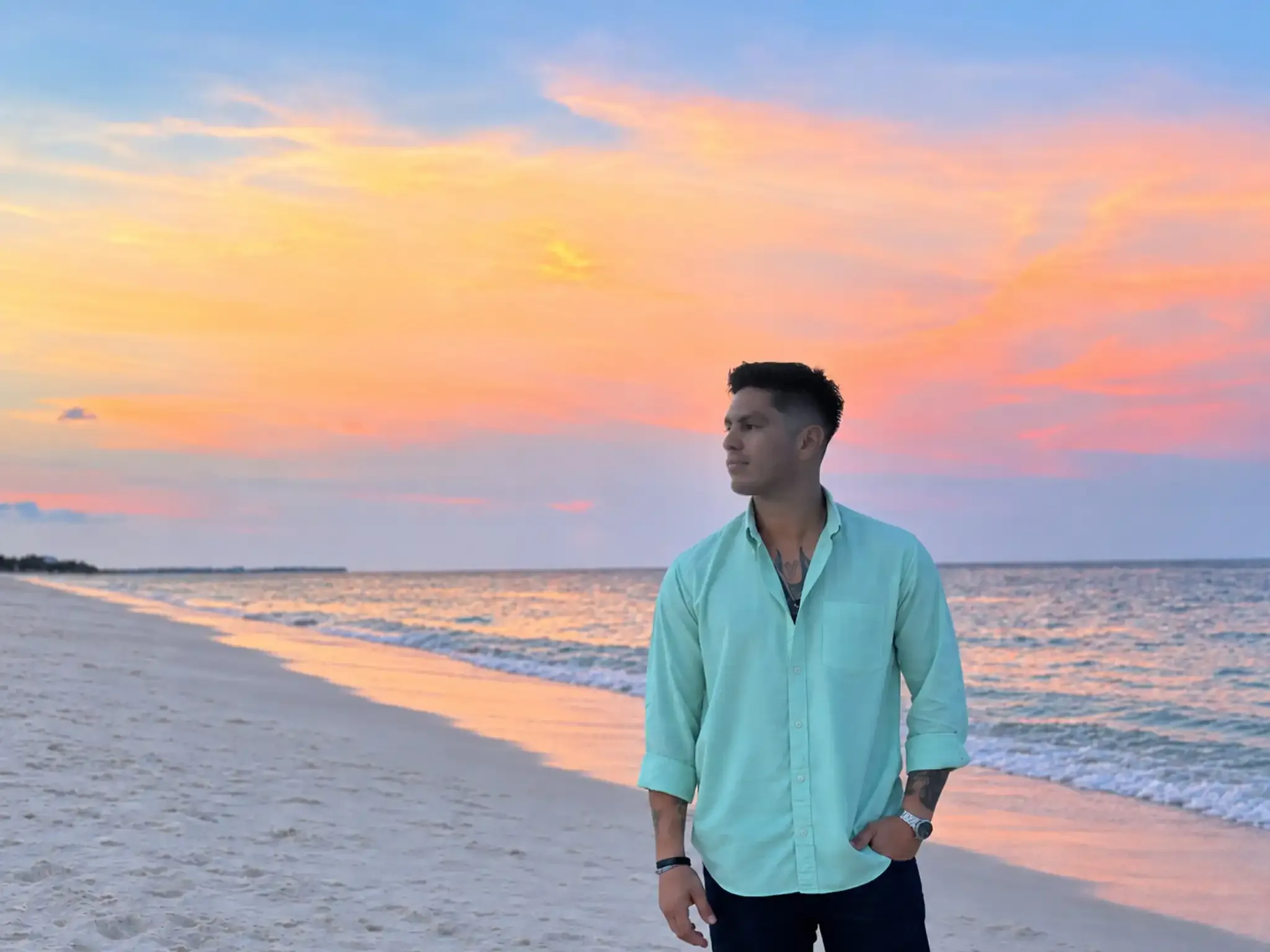 Salvador Pineda in Puerto Morelos